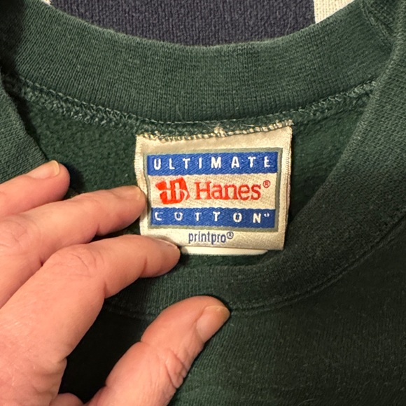 90s Vintage University of Oregon Ducks Crewneck - Hanes Ultimate Cotton - Picture 2 of 6